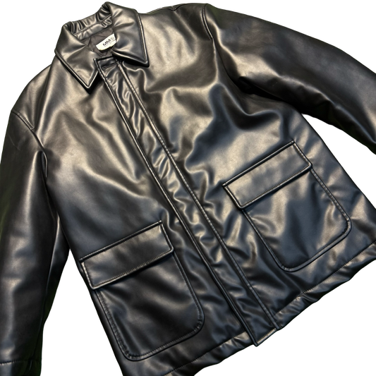 MM6 Maison Margiela Leather Car-Coat