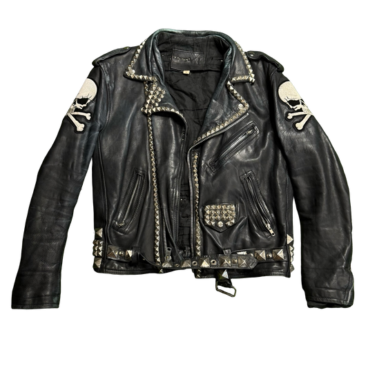 Vintage Leather Motorcycle Jacket