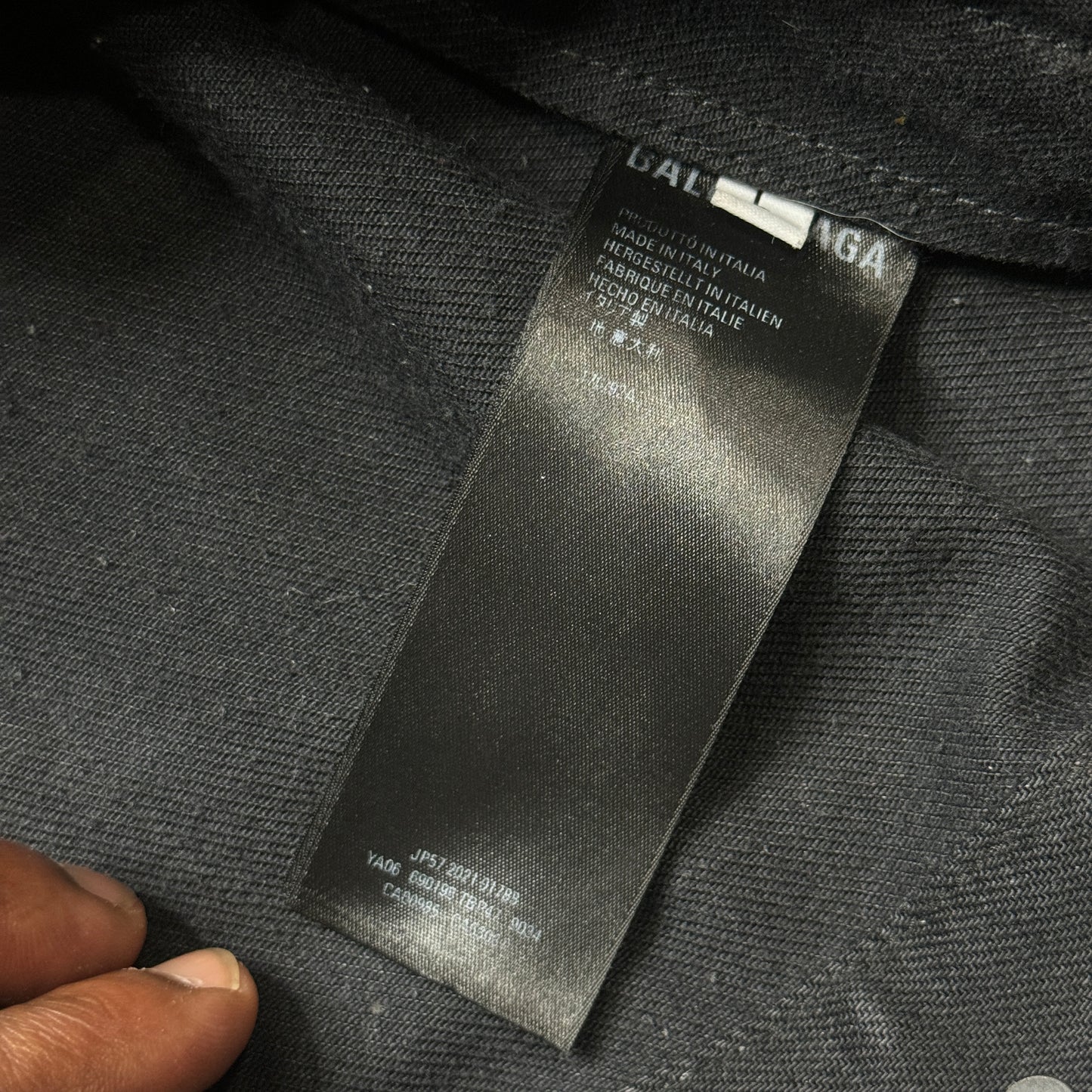 Balenciaga Denim Paris Logo Jacket