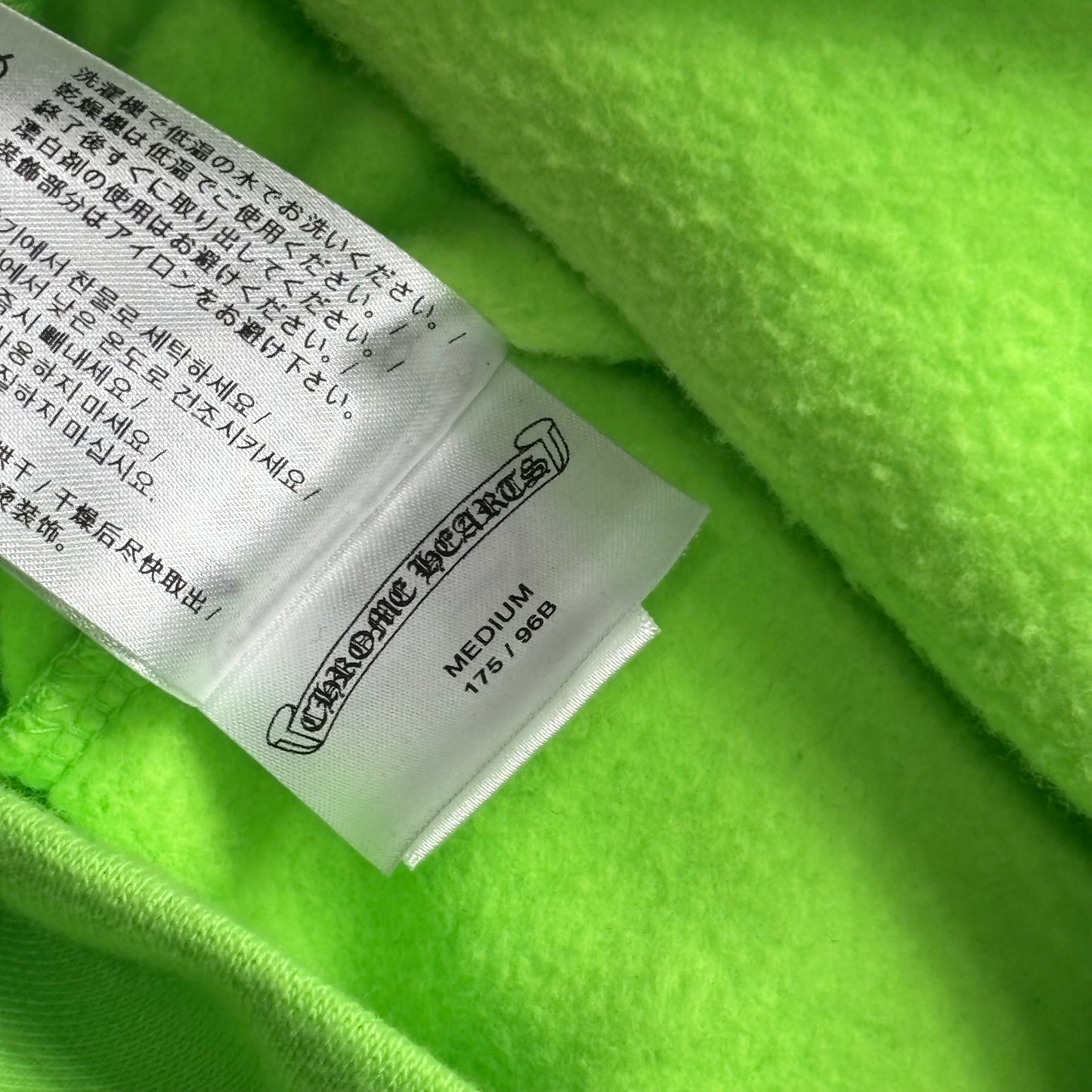 Chrome Hearts Neon Green Floral Hoodie