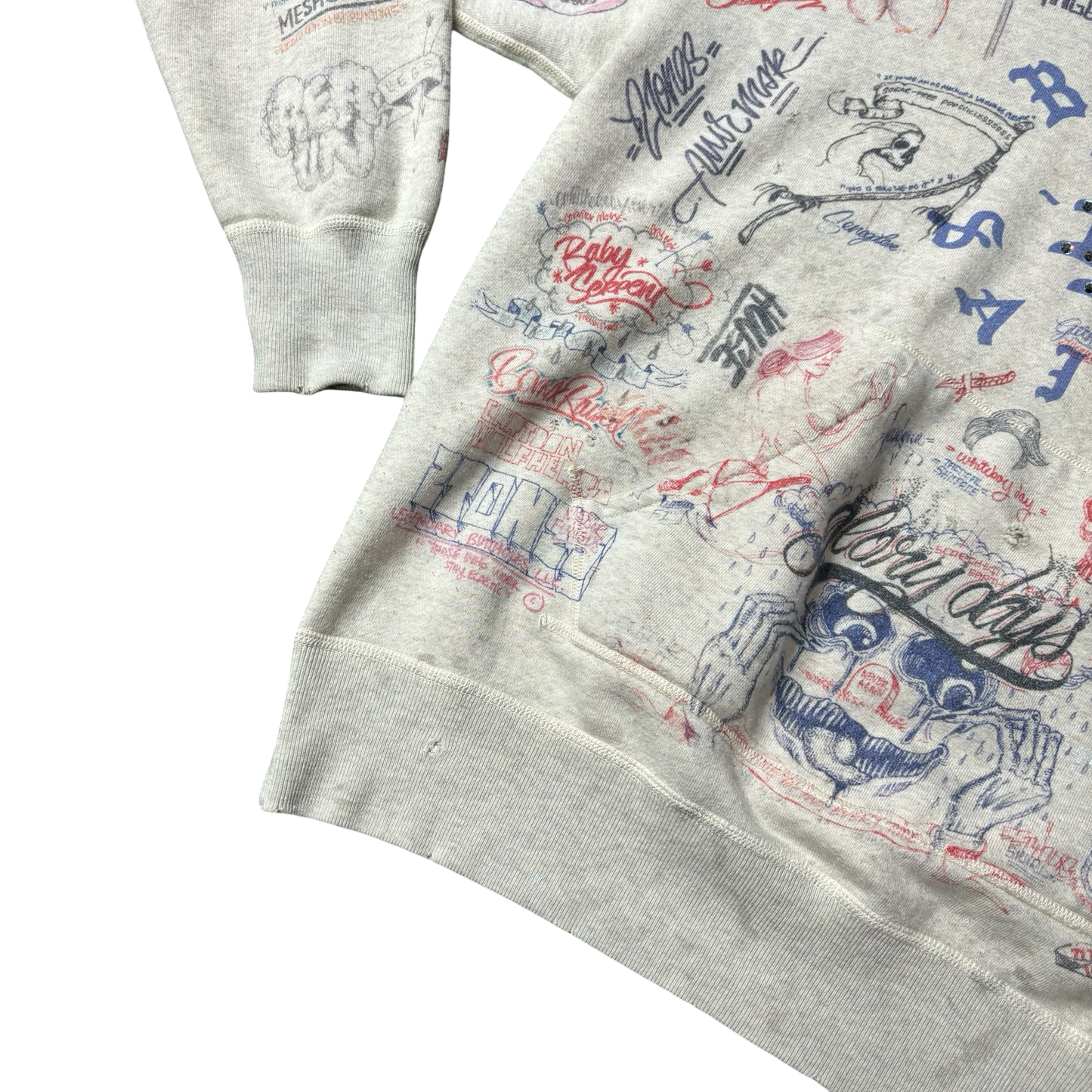 Saint Michael LA Graffiti Hoodie