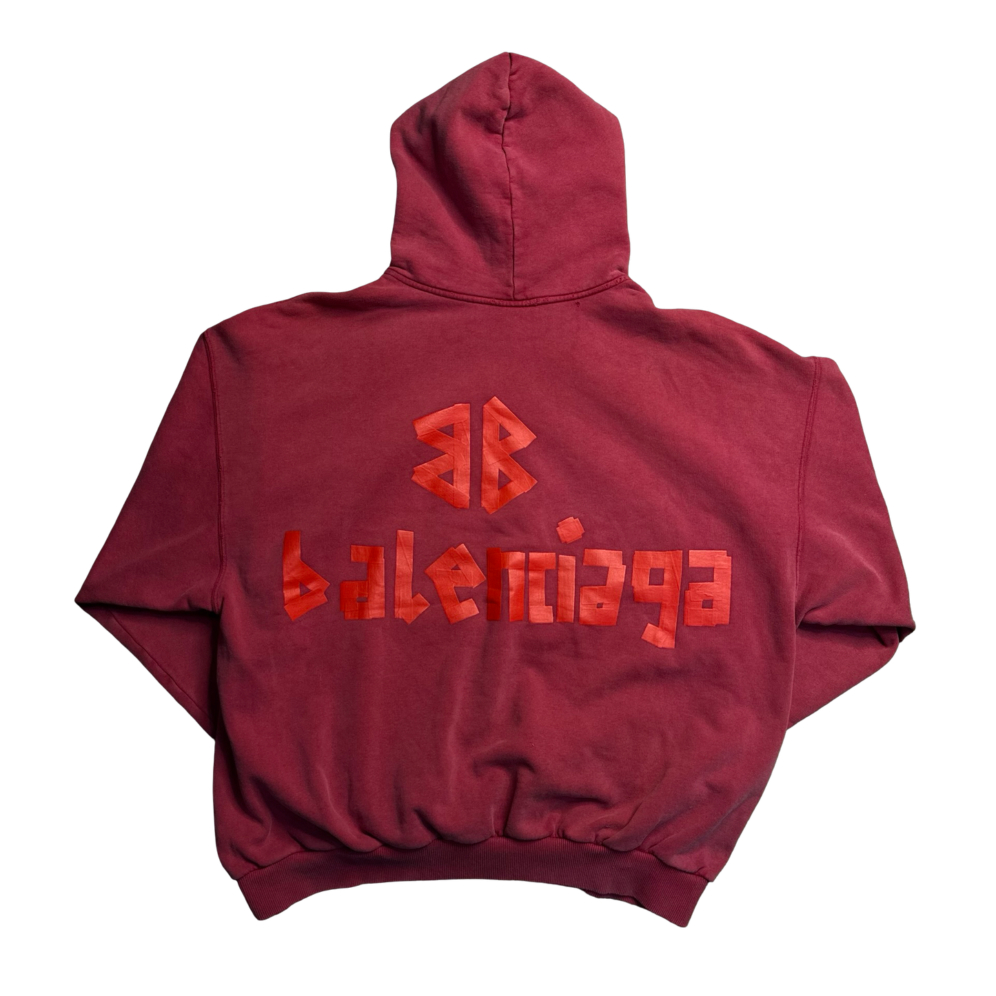 Balenciaga Tape Type Ripped Pocket Hoodie