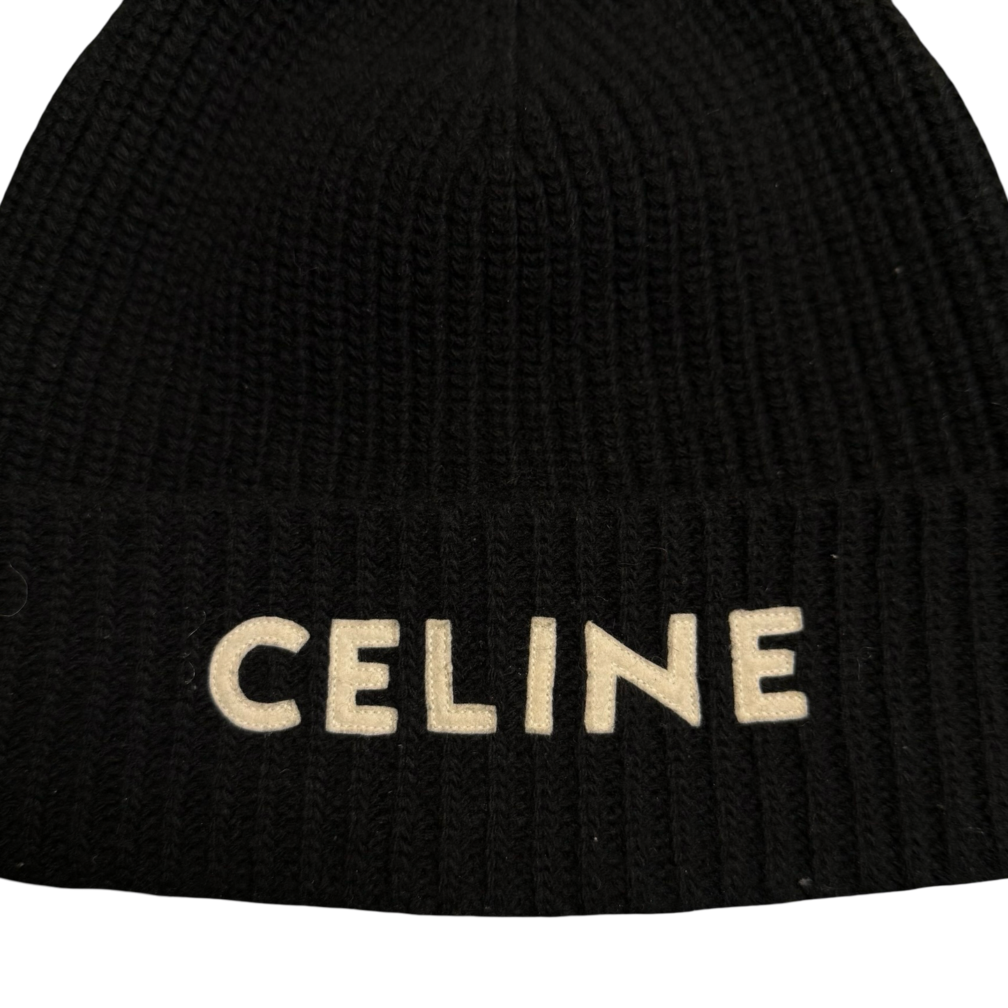 Celine Wool Logo Beanie
