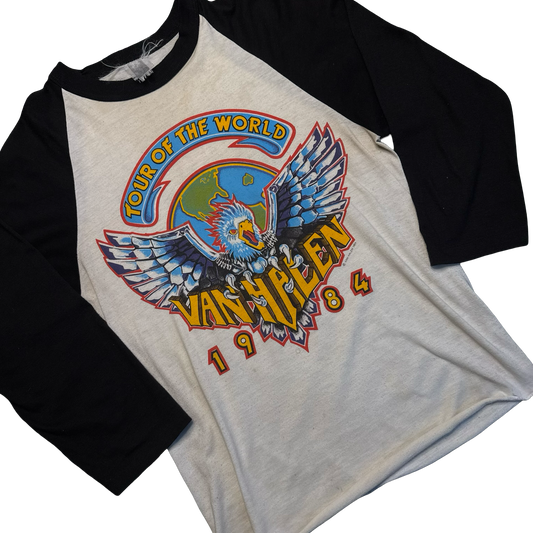Vintage 1984 Van Halen Tour of the World Tee