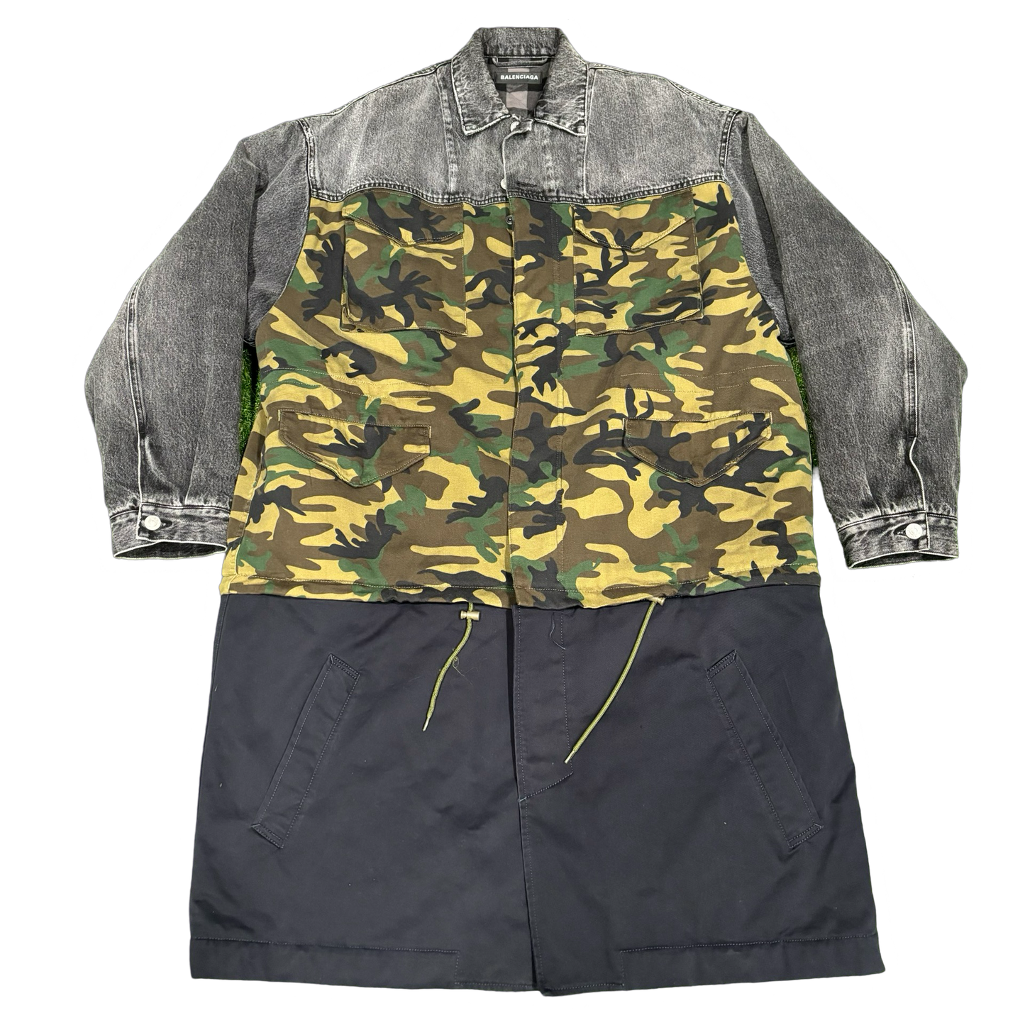 Balenciaga Camo Convertible Car Coat