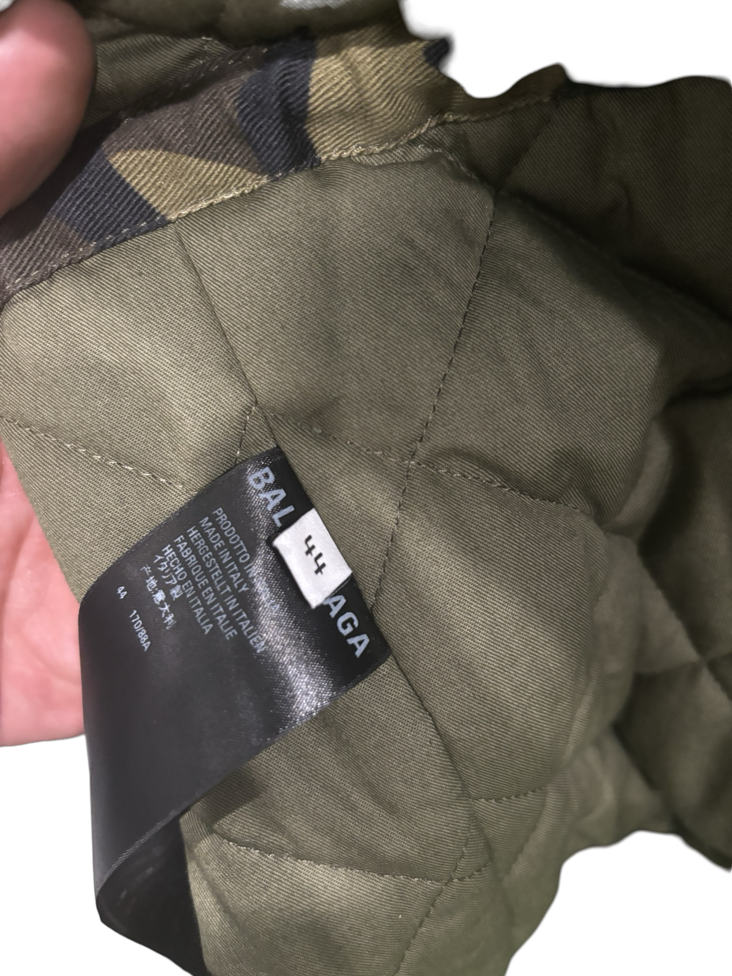 Balenciaga Camo Convertible Car Coat