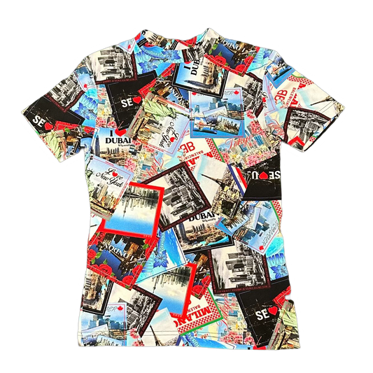 Balenciaga Collage  Print Top