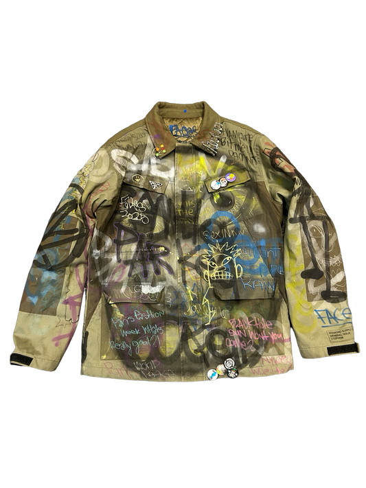 1 of 1 Nyree Arts Graffiti Field Jacket