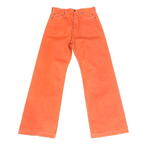 Rick Owens Orange Geth Jeans