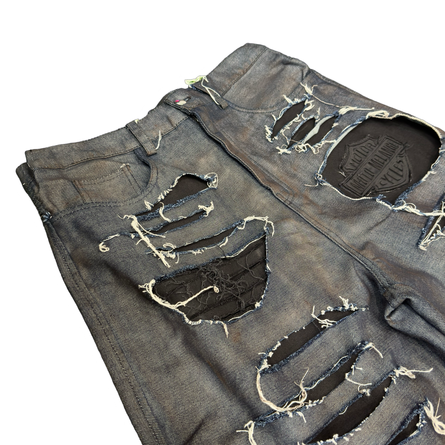 Misére Moderne Distressed Moto Jeans