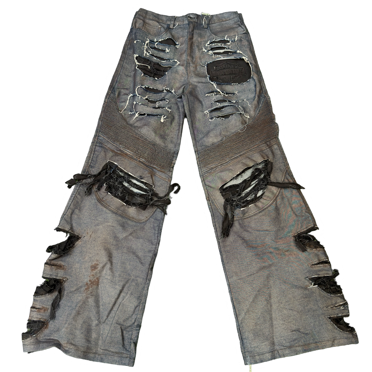 Misére Moderne Distressed Moto Jeans