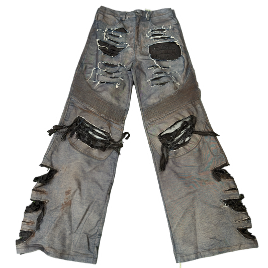 Misére Moderne Distressed Moto Jeans