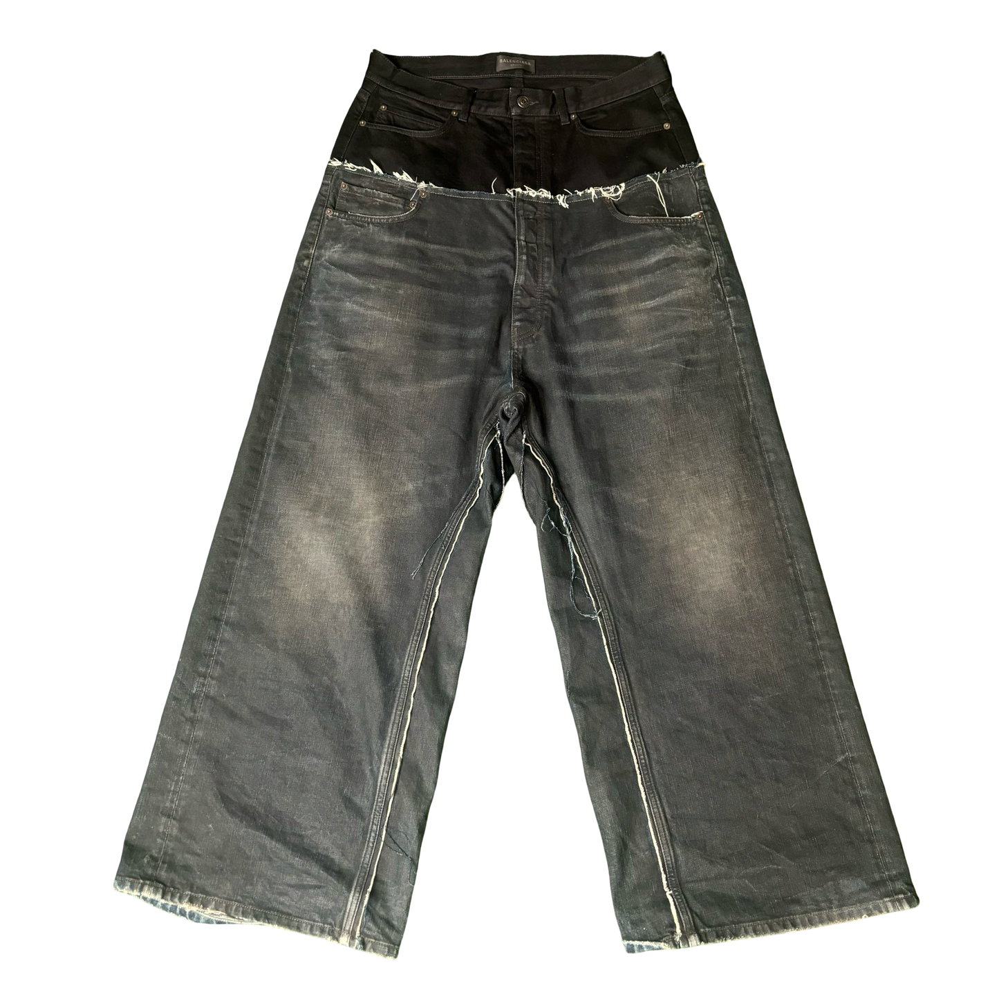 Balenciaga “Cut-Up” Hybrid Denim Jeans