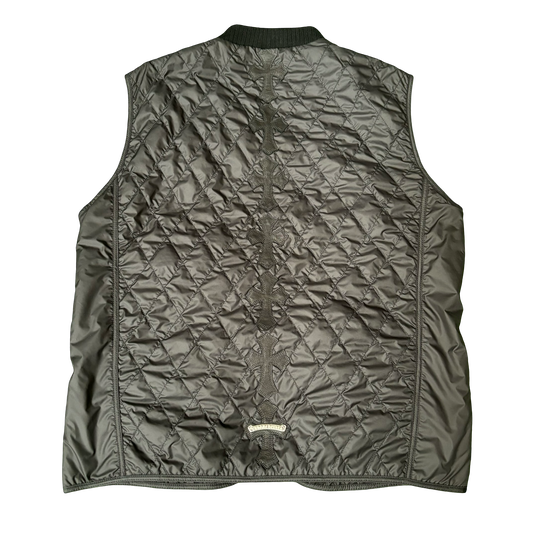 Chrome Hearts Quilted Cemetery Cross Spine Vest