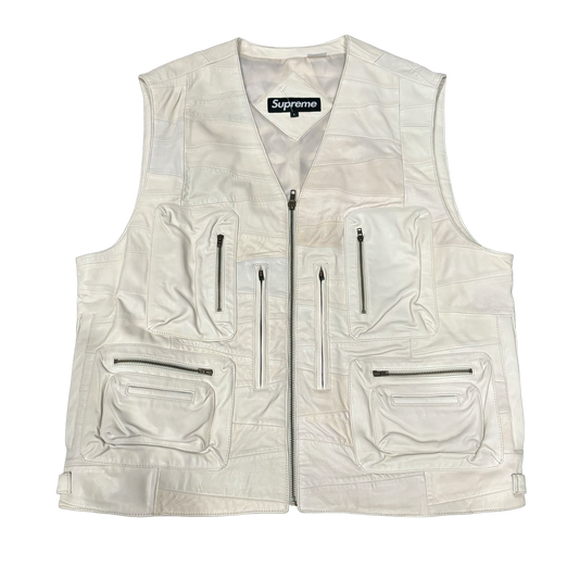 Supreme Patchwork Leather Cargo Vest