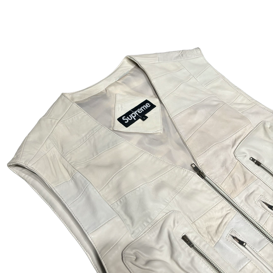 Supreme Patchwork Leather Cargo Vest