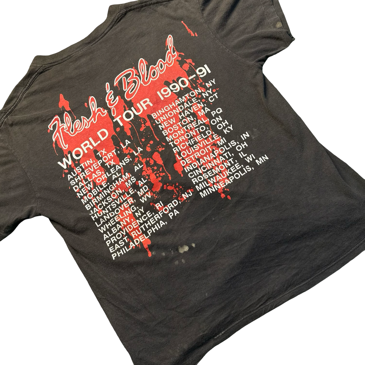 1990s Poison “Flesh and Blood” World Tour Tee