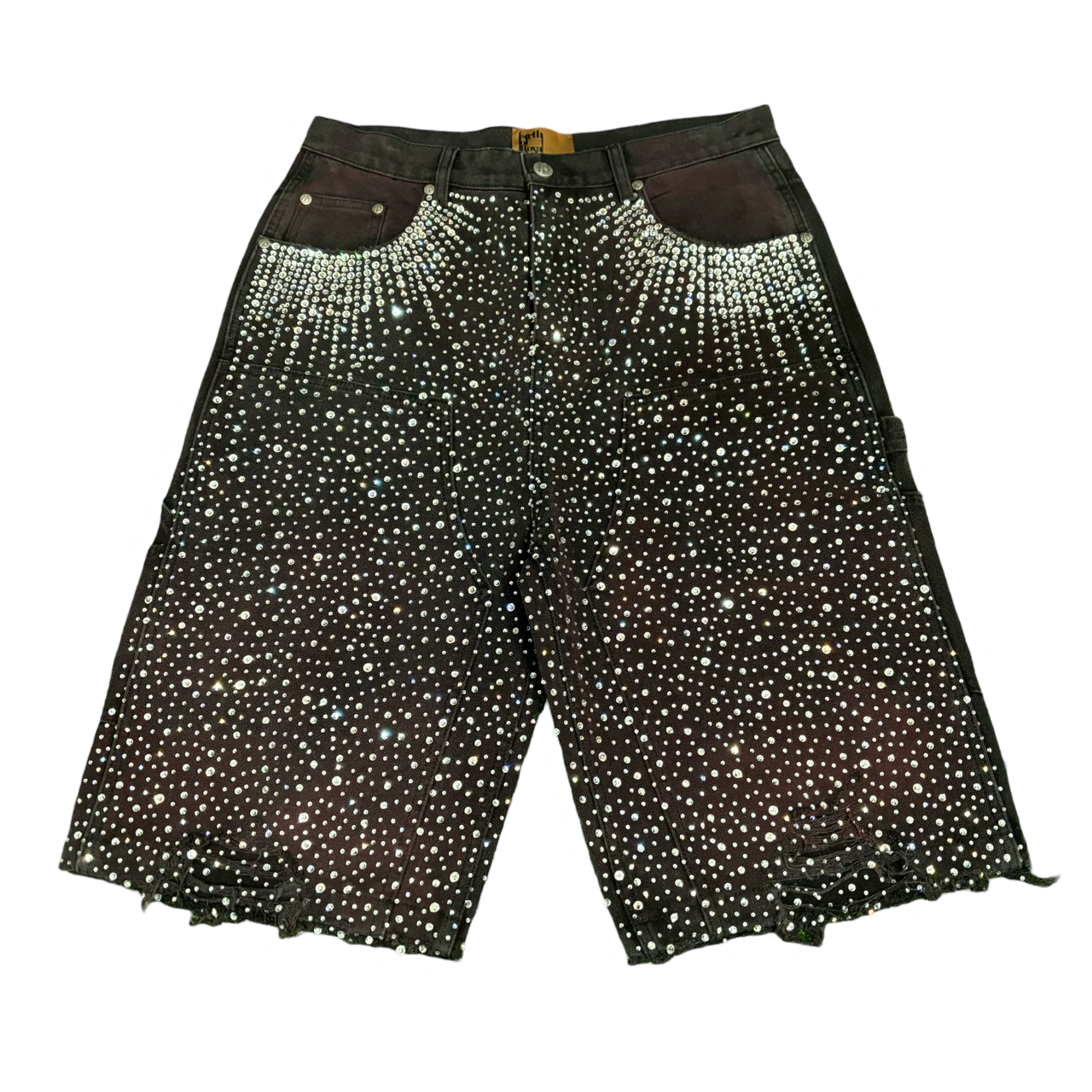 Birth of a Royal Child Swarovski Shorts Navy