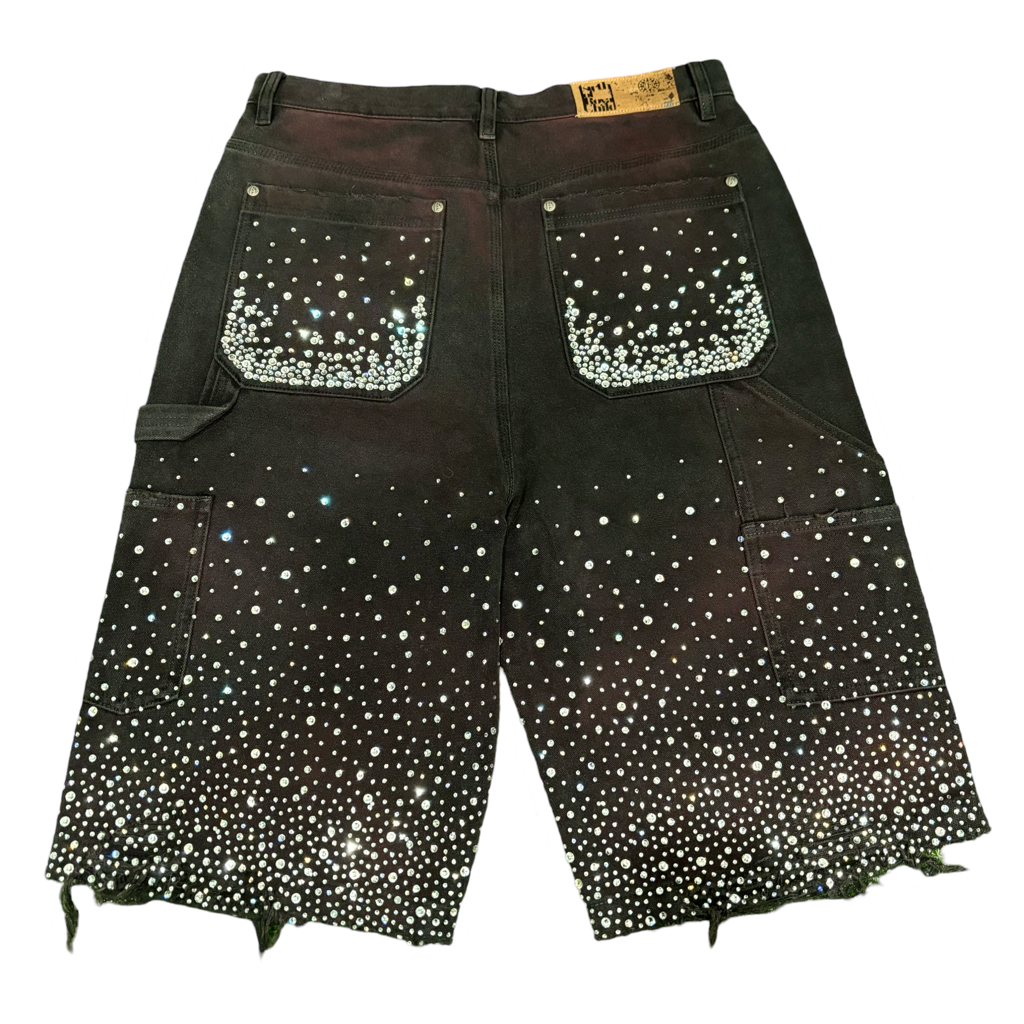 Birth of a Royal Child Swarovski Shorts Navy