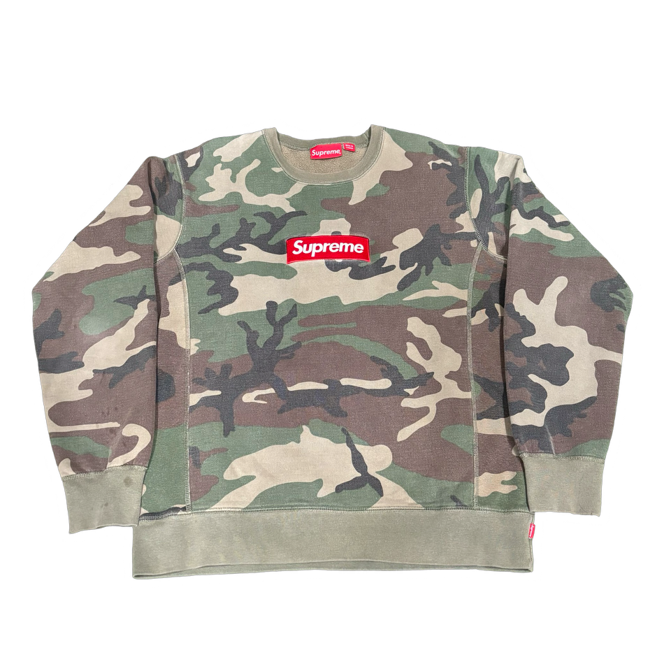 Supreme Camouflage Box Logo Crewneck