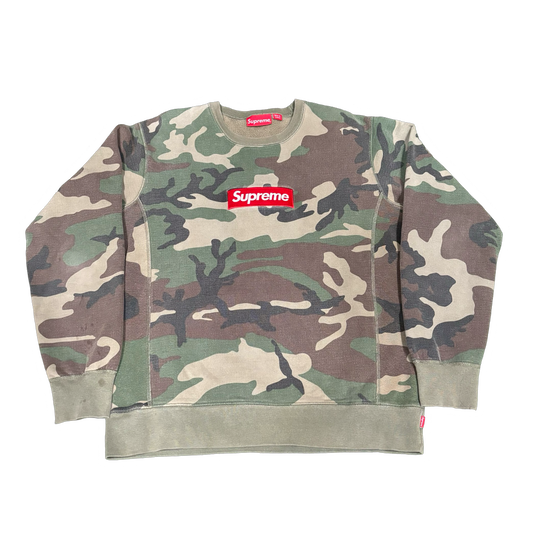 Supreme Camouflage Box Logo Crewneck