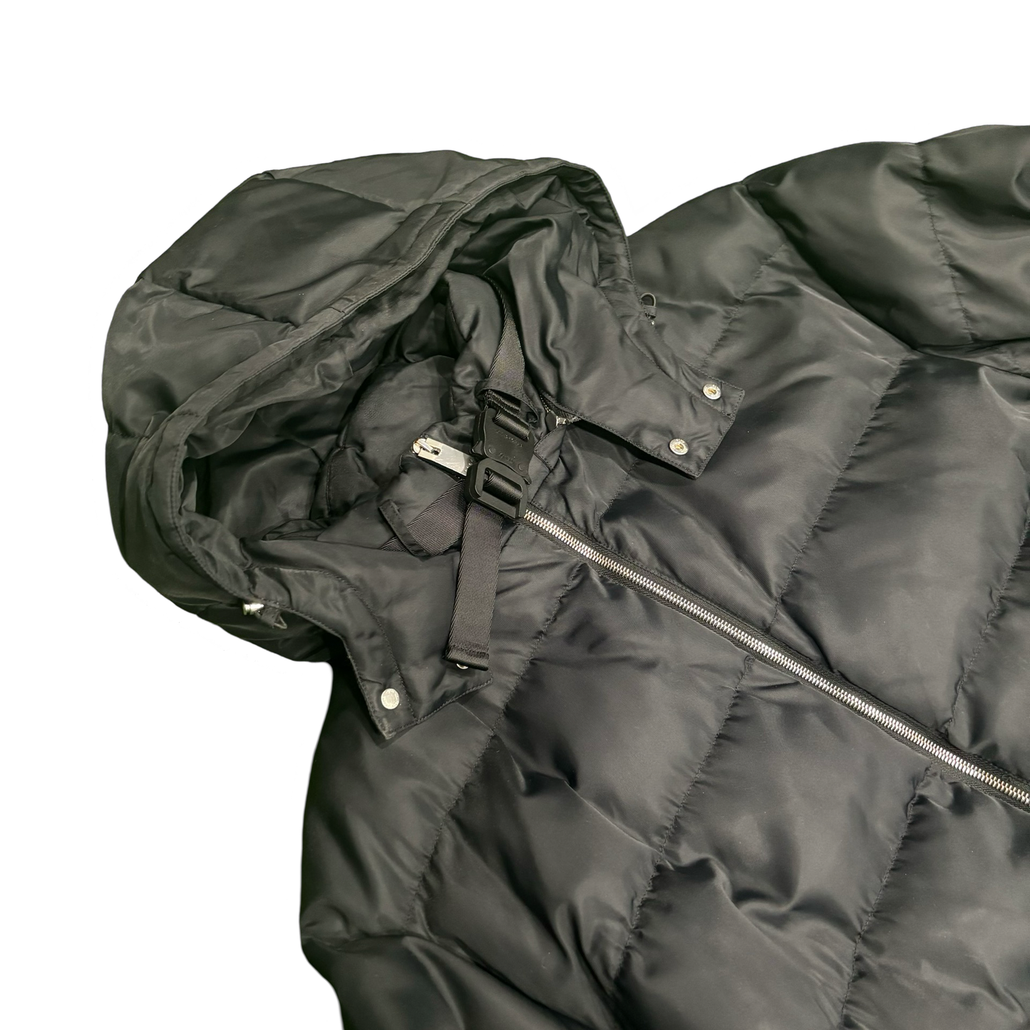 Alyx Puffer Black Jacket w/ removable Hood