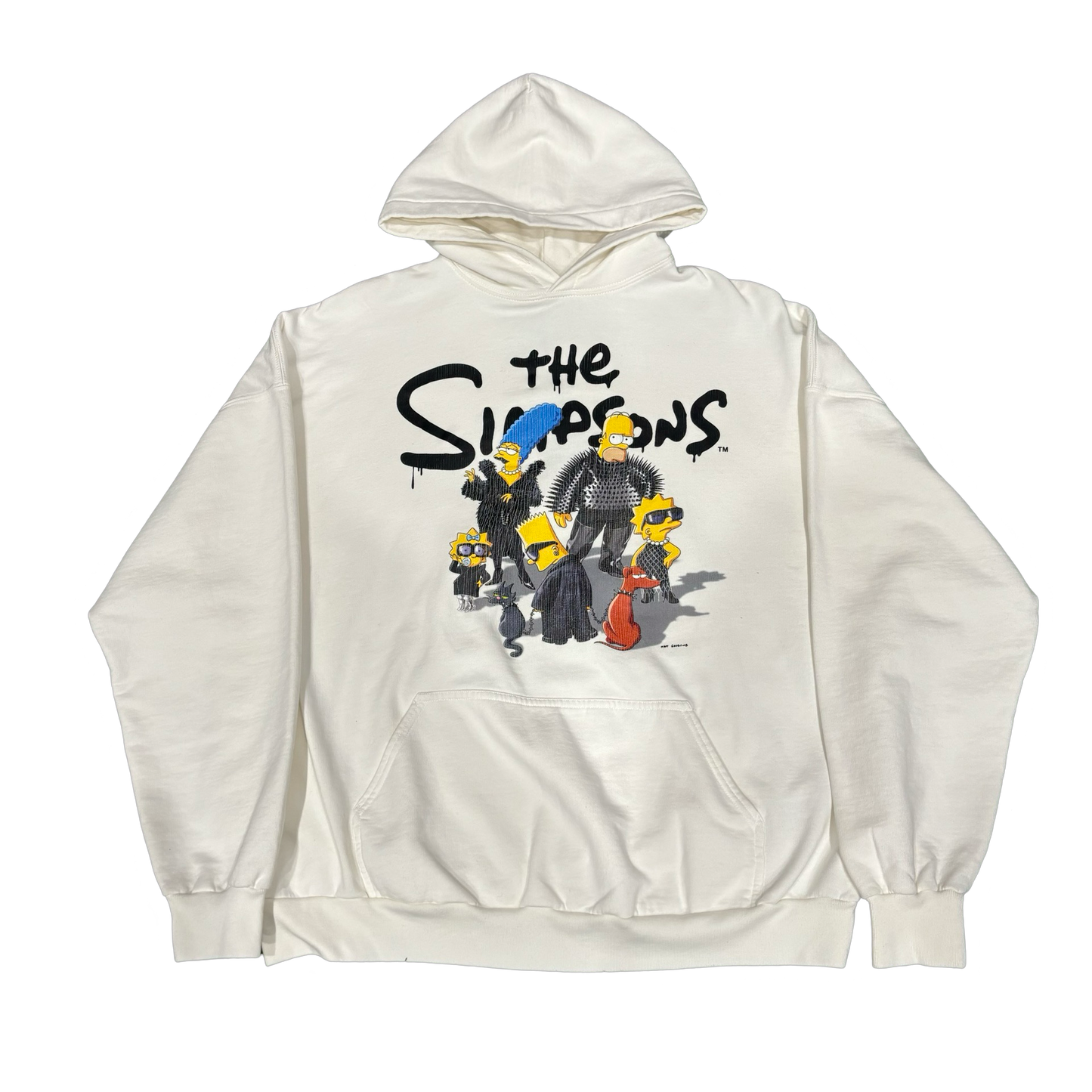 Balenciaga "The Simpsons" Hoodie White