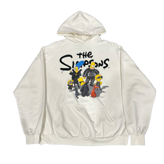 Balenciaga "The Simpsons" Hoodie White