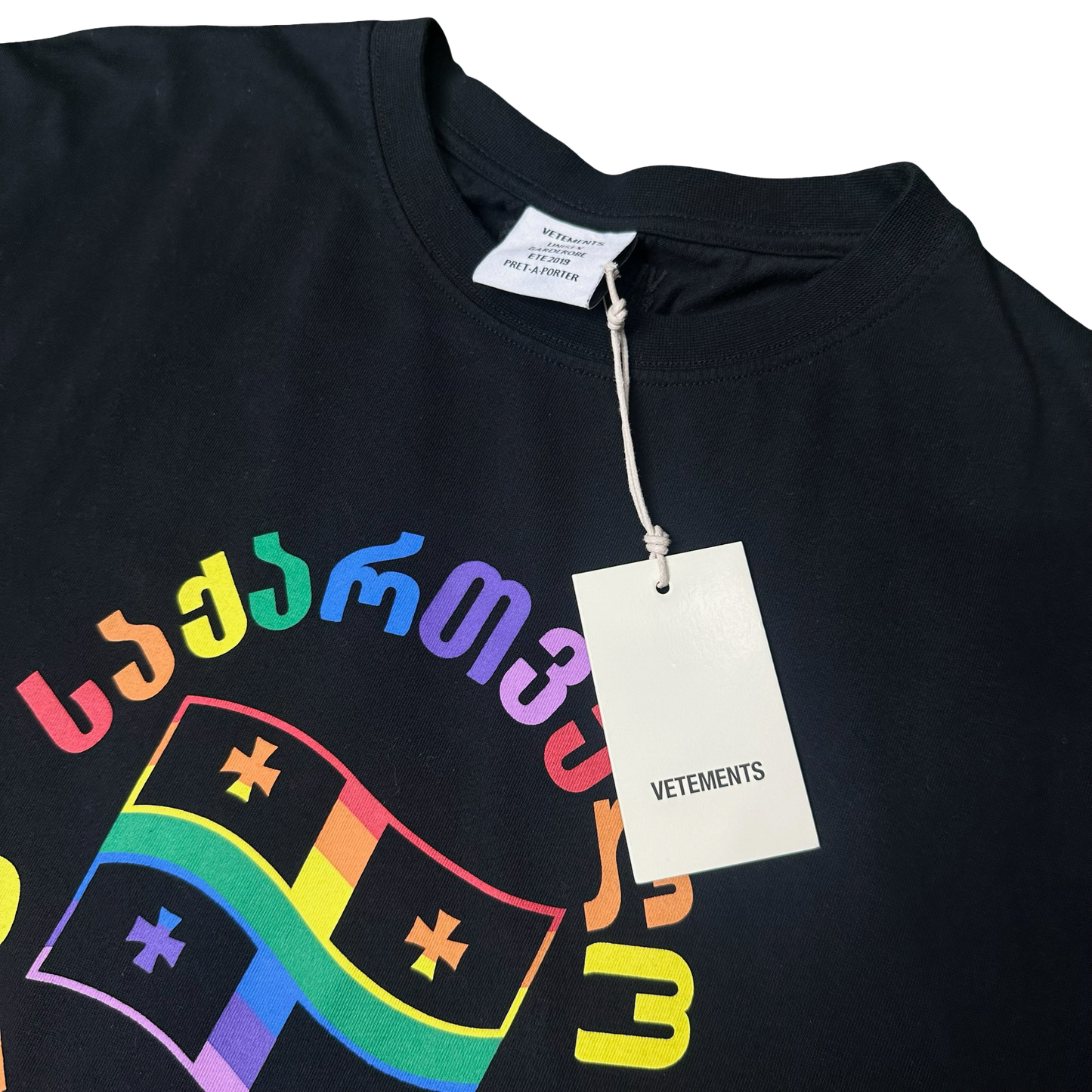 Vetements Rainbow Logo Tee