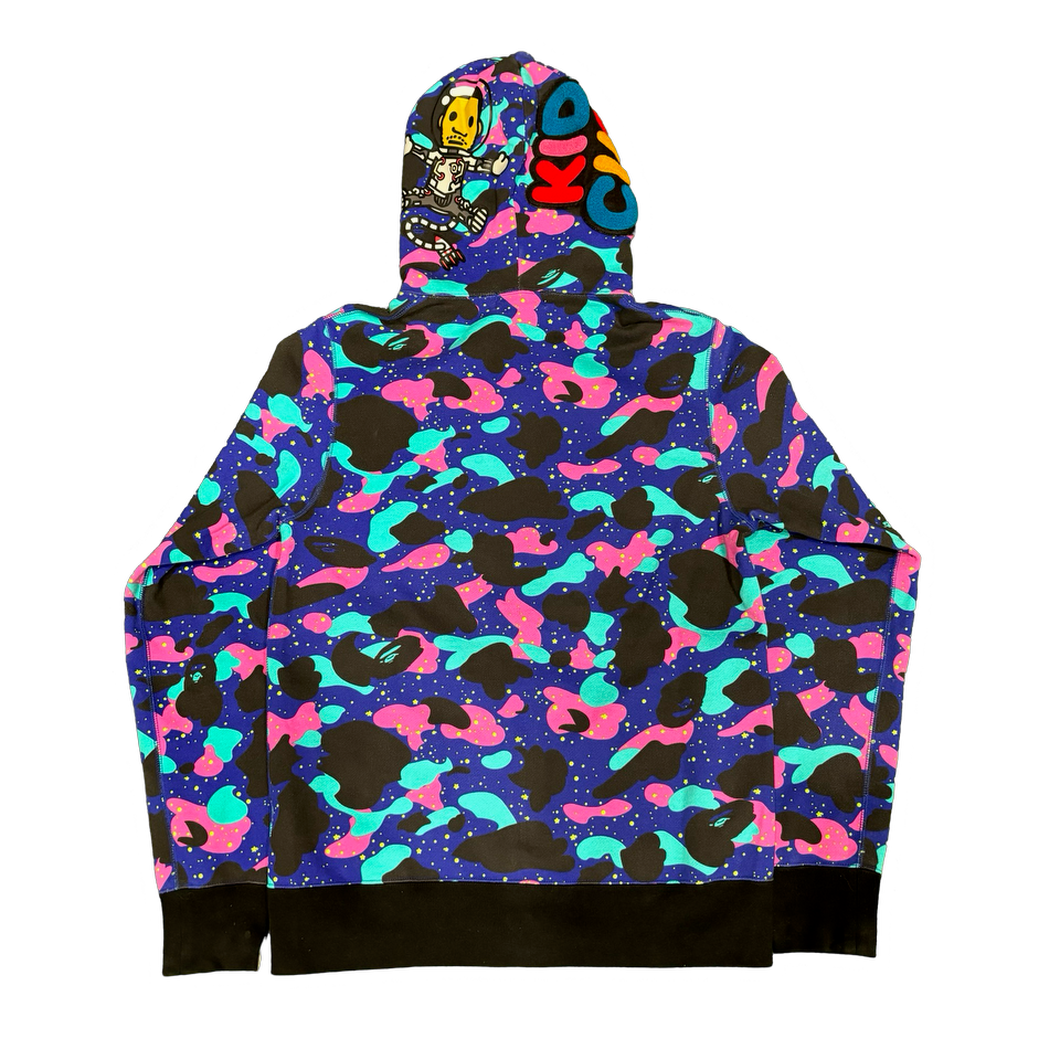 A Bathing Ape x "Kid Cudi " Tiger Camo Full Zip Hoodie