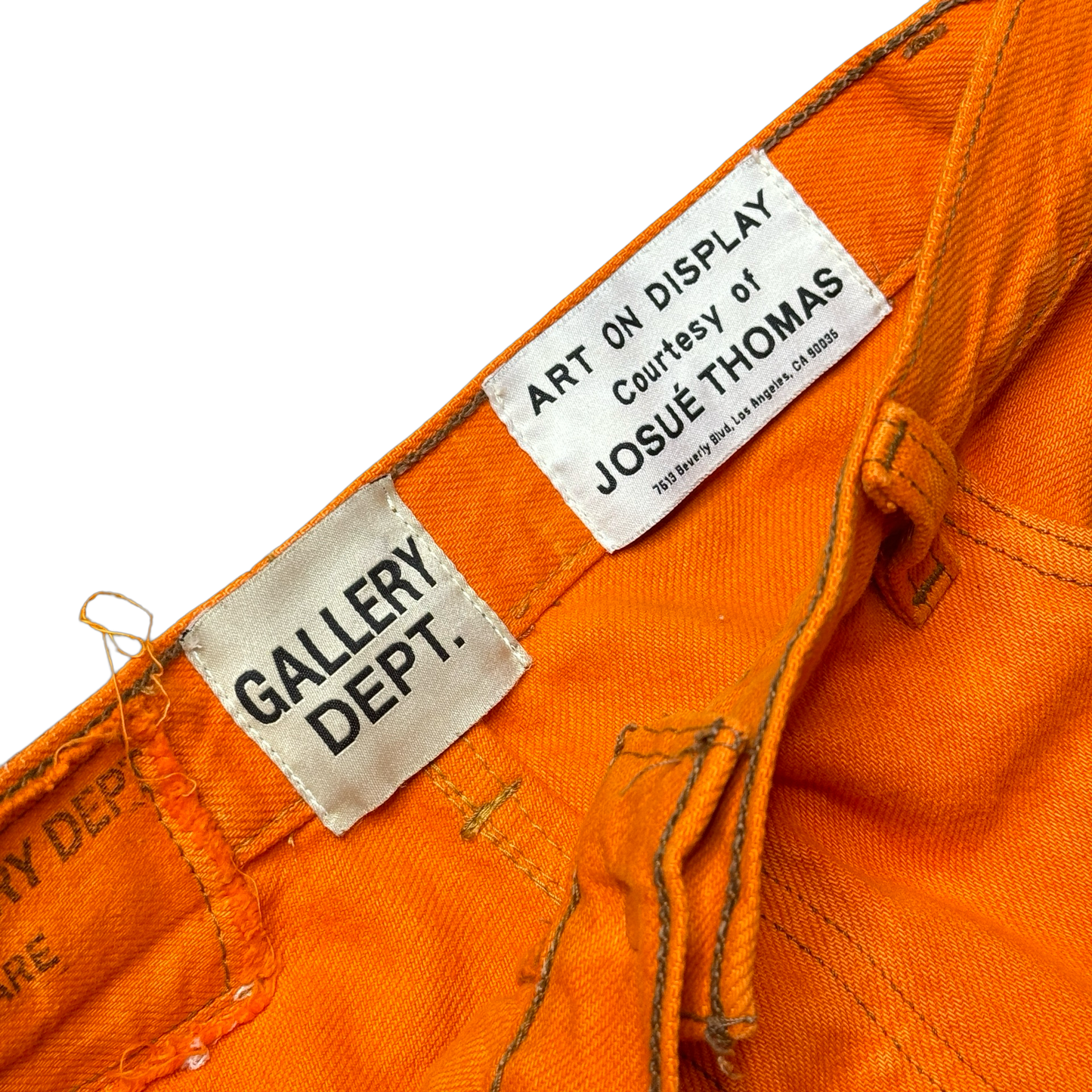 Gallery Dept. Orange Flared Denim