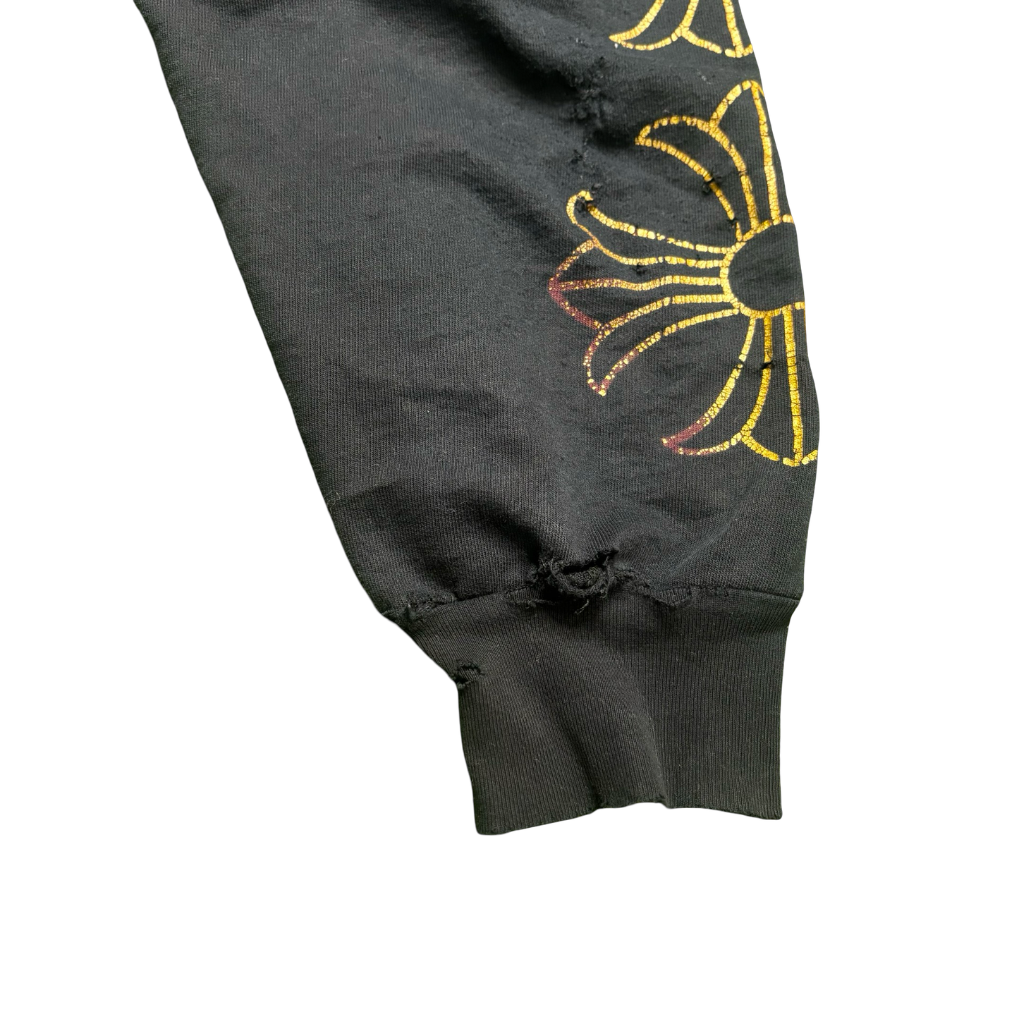 Chrome Hearts Gold Scroll Logo Hoodie
